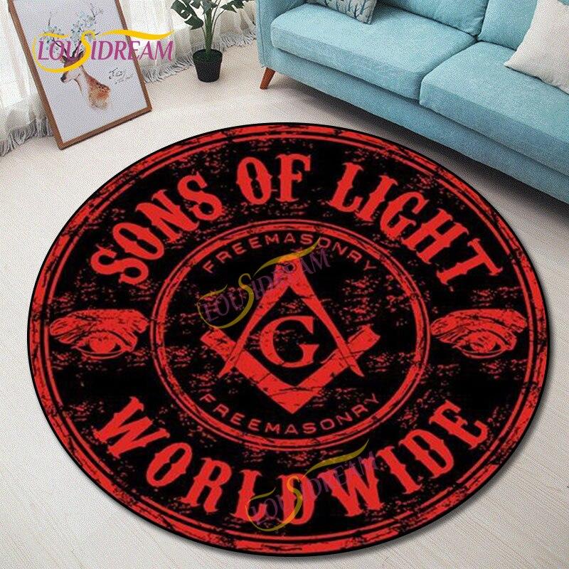 Масонские круглые коврики. Коврик для домашнего игрового стула. Масонский коврик для детской комнаты. Коврик для компьютерного стула. Коврик для деревянного пола масонов.