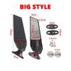 A Set Motorcycle Rearview Mirrors Modified Wind Wing Adjustable Rotating Mirror For Honda CBR 250R 300R 500R 650R 600R CBR1000RR