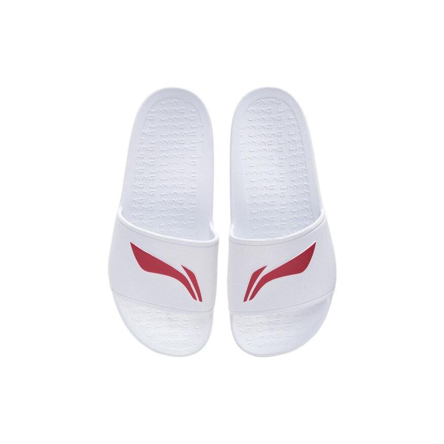 Li-Ning Универсальные повседневные сандалии без застежек унисекс обувь белого цвета AYCS003-2