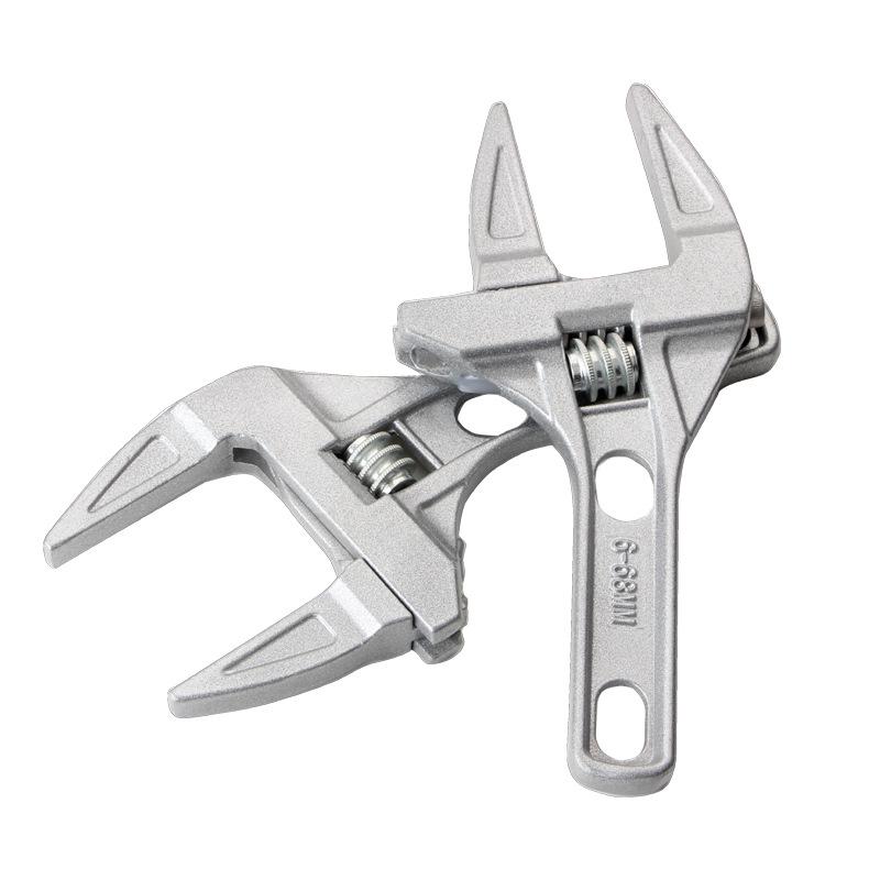 Large Opening Adjustable Bathroom Wrench for Faucets and Basins