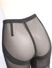 Men's High-Waisted Breathable Mesh Shaping Shorts with Six Hook Closure