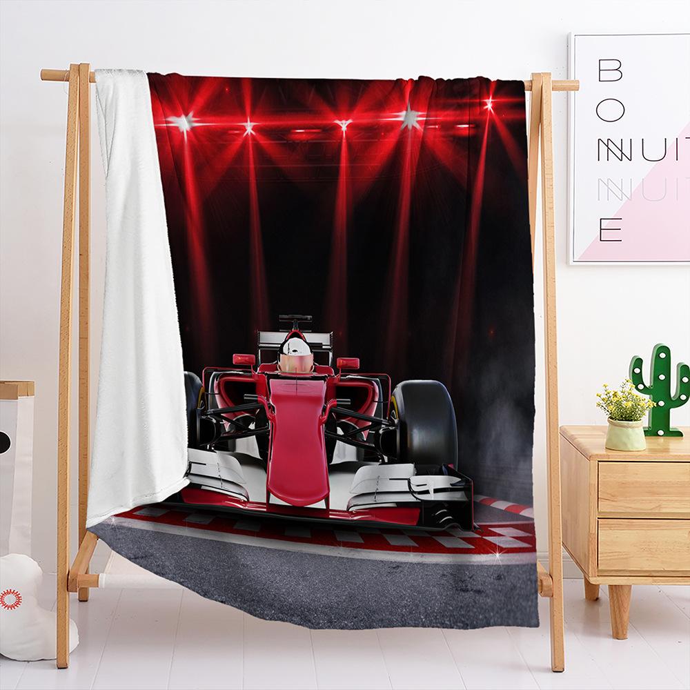 Blanket Flannel Blanket Construction Car Racing Game 3D Digital Printing Blanket Blanket