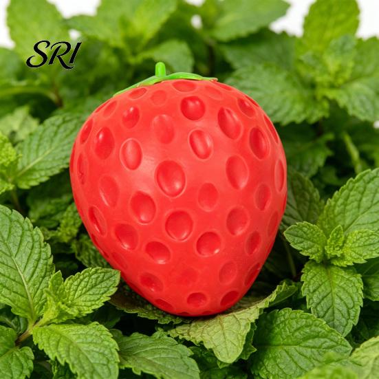 Strawberry Anti-stress Toy 1/2/3Pcs Simulated Squeeze Stress Relief Fake Fruit Fidget Anxiety Reduction Soft Stretchy Sensory Ball Relaxation