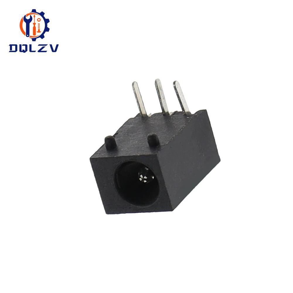 Разъем гнездо питания DC 3-контактный DC003 Штырь 1.3MM DC-003 3.5*1.3 мм