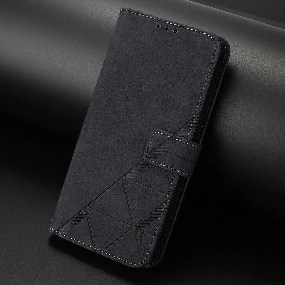 Геометрический кожаный чехол-кошелек для Nokia HMD Fusion Skyline Pulse Plus Pro X10 X20 X30 G10 G11 G20 G21 G22 G42 G310 G400 C22 C32