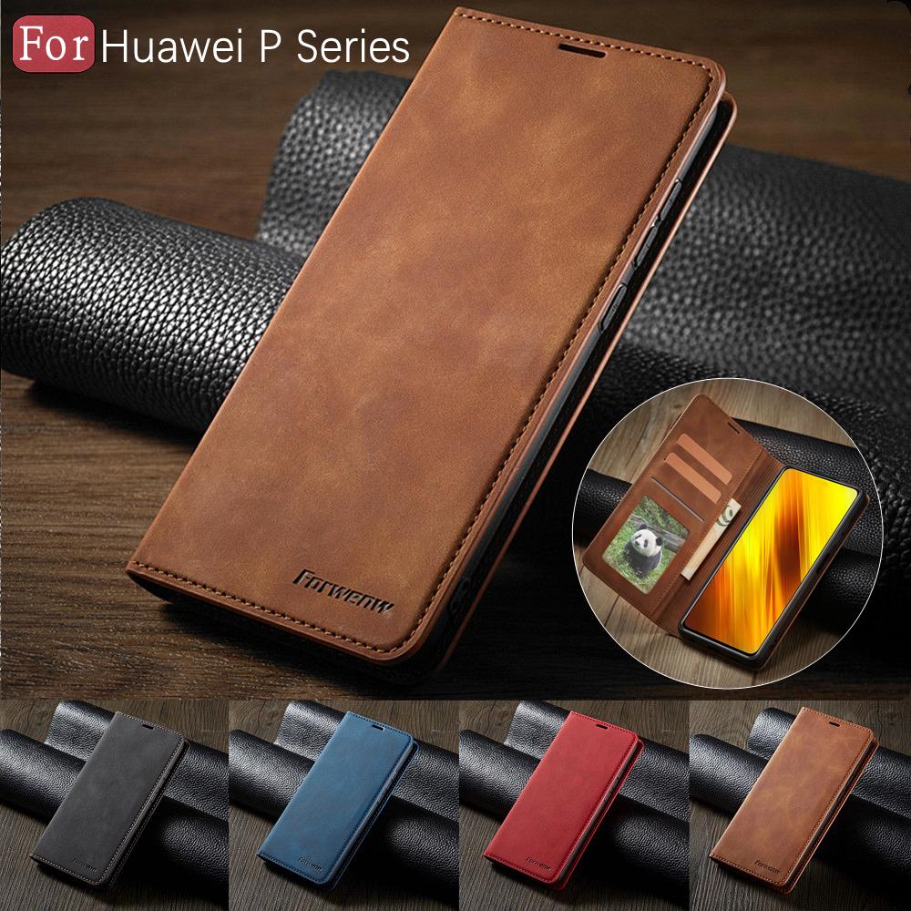 Роскошный кожаный чехол для Huawei P40 P30 P20 Mate 30 20 Pro Lite P Smart Plus 2020 2019 Магнитный флип-кошелек чехол для телефона Coque
