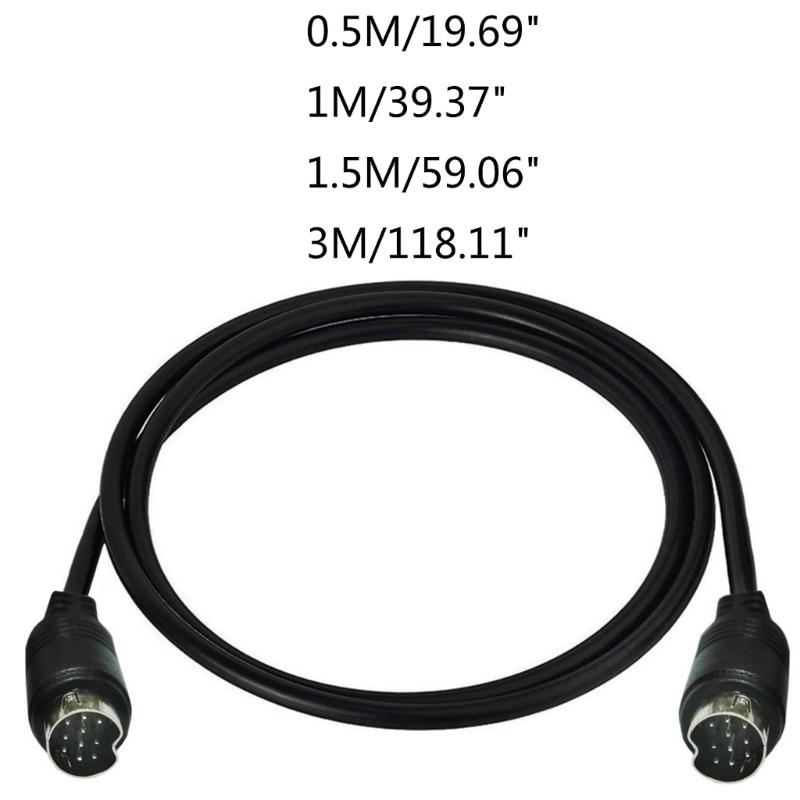 3/1.5/1/0.5м S-video Кабель Папа-Папа 10-контактный Mini DIN Компьютерный Разъем ТВ Кабель Для Проектора Видеомагнитофона DVD Никелированный