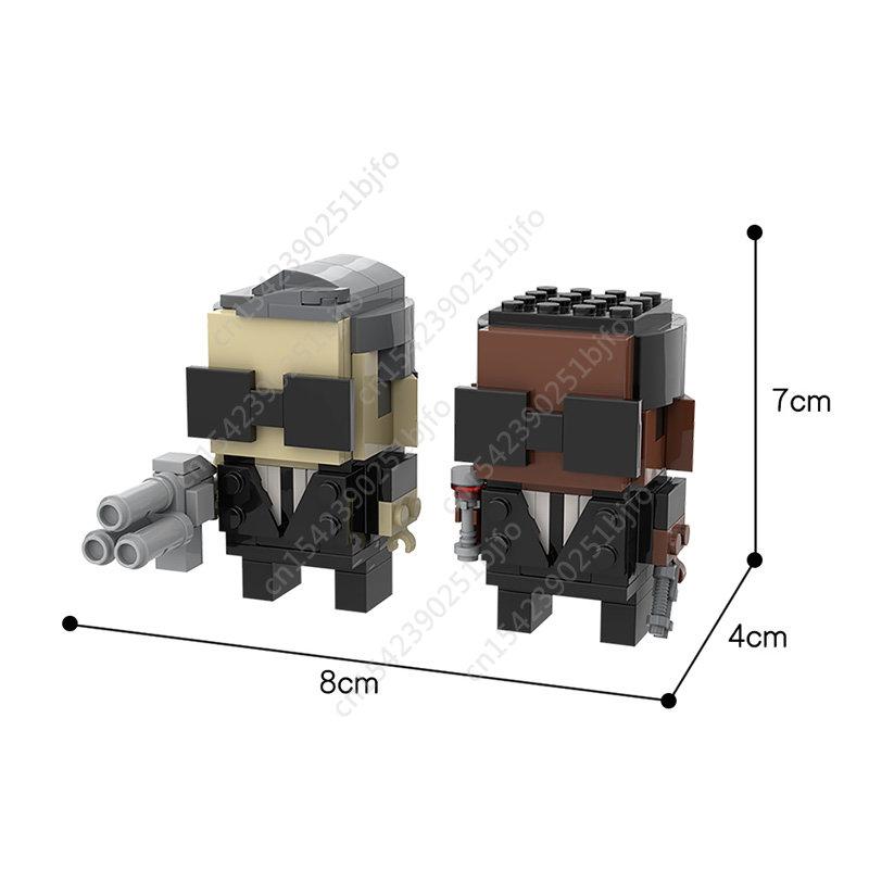 Moc Game Movie Series Brickheadz Фигурка Строительные блоки Сборка модели Аниме Фигурка Персонаж фильма Кирпичи Игрушка для детей