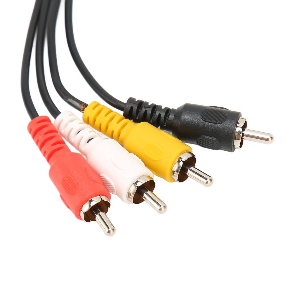Кабель-переходник 5-контактный DIN (папа) на 4 RCA (мама), Plug and Play, Профессиональный аудиоадаптер, 4,9 фута, Аудиокабель для CD-усилителя