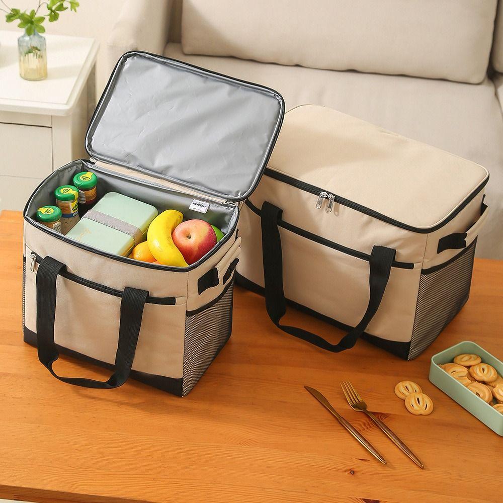 Сумка для пикника на 4-6 часов, сохраняющая тепло, переносная, термоизолированная, сумка для ланча, сумка для еды, кондитерские изделия