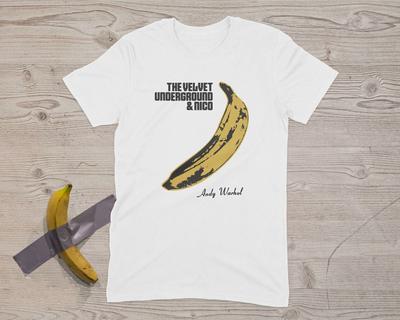The Velvet Underground & Nico, Энди Уорхол Полный размер S-5XL BL255 Унисекс Футболка