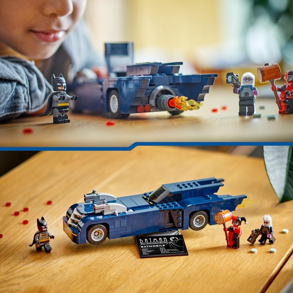 LEGO Super Heroes Бэтмен против Харли Квинн и Мистера. Замороженный игровой набор 76274 Бэтмобиль Детский транспорт Мотоцикл Подарок на день рождения Рождество Возраст 8-10 Мальчики Девочки