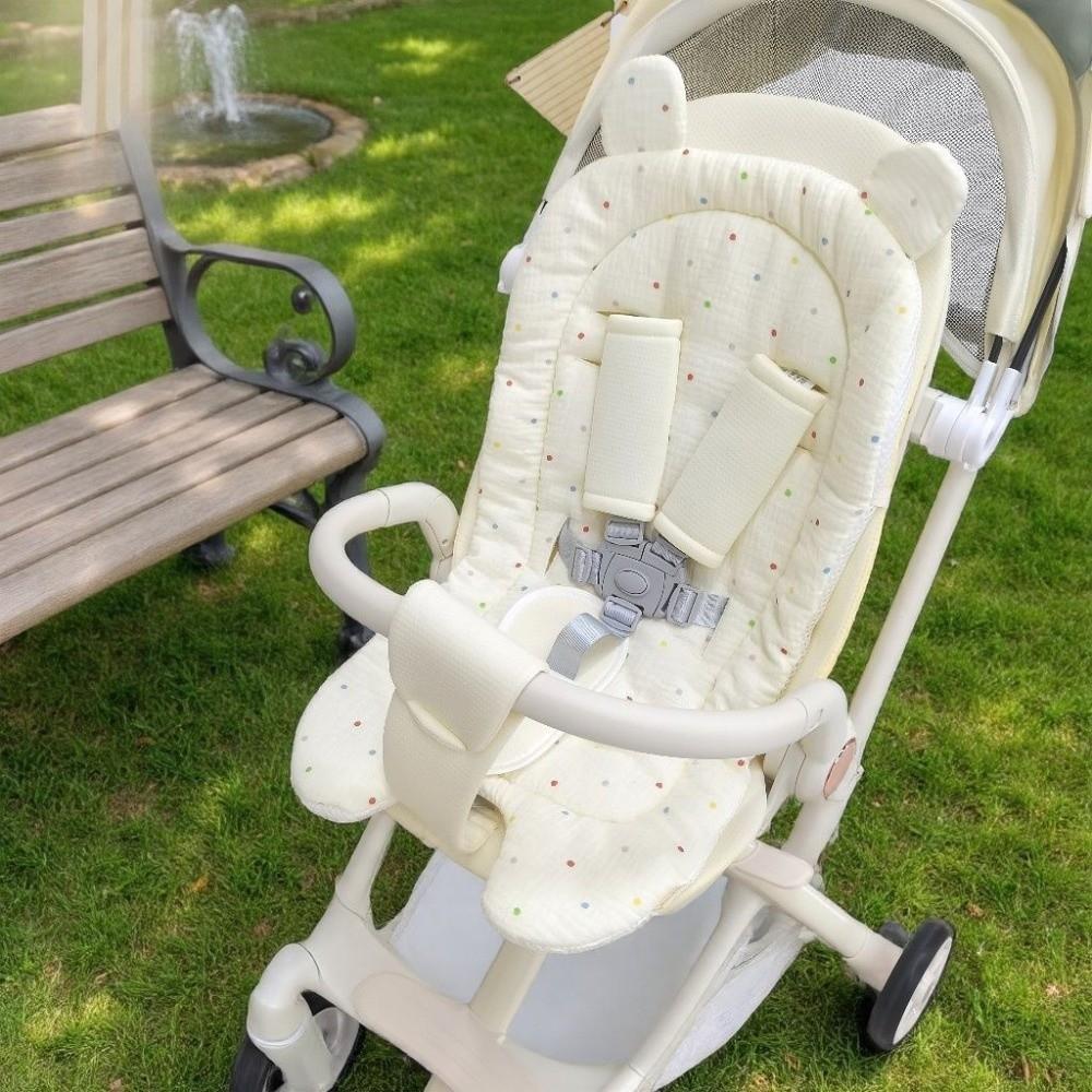 Breathable Stroller Accessories Soft Pushchair Insert Mat Baby Stroller Seat Cushion All Seasons