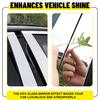 4X Post Pillar Trims Chrome/Black Window 2015- For Ford Super F-150 Cab/Crew
