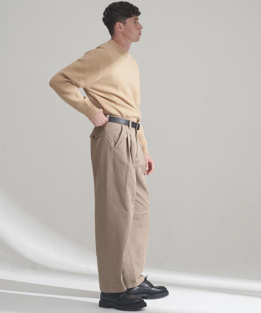 WMC Double-Pleat Balloon Chino Pants_Beige