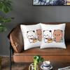 Cute Bubu And Dudu 2 Pcs Square Pillowcase Pillow Cover Cushion Zip Decorative Comfort Throw Pillow For Home Bedroom