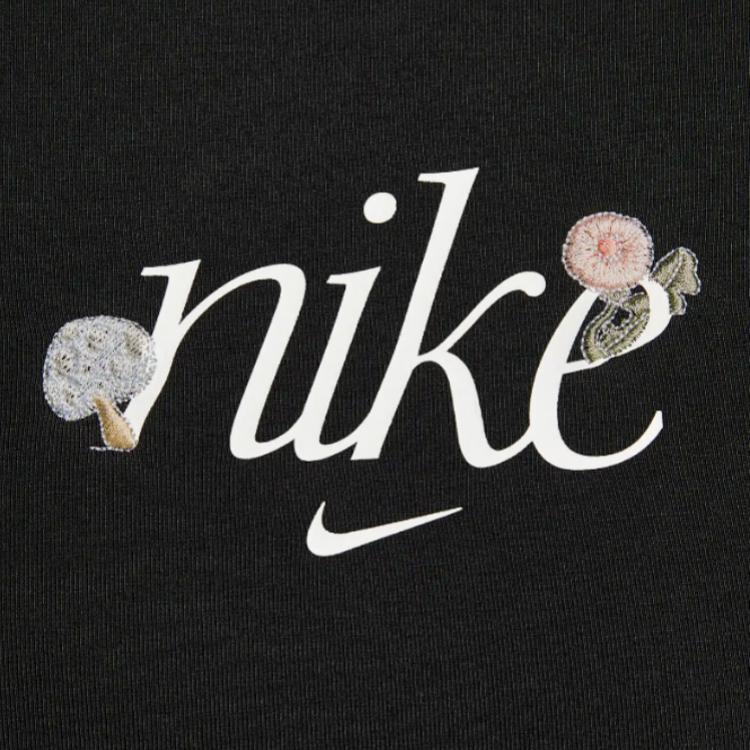 Nike Спортивная одежда Chill Knit Приталенная футболка с коротким рукавом и круглым вырезом Женские топы Черный HF9723010