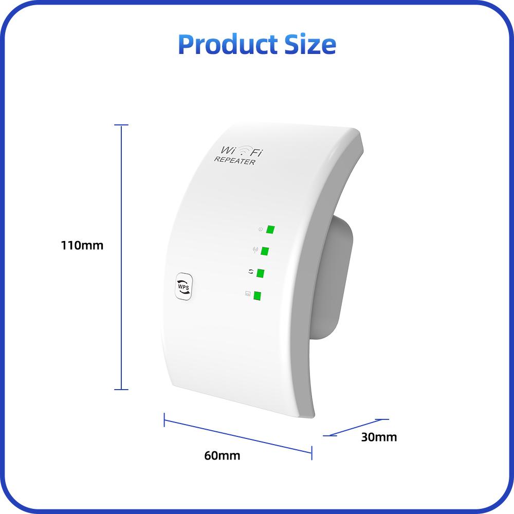 Беспроводной повторитель WiFi, маршрутизатор, усилитель сигнала WiFi, репитер с большим радиусом действия, точка доступа Wi-Fi с 300 Мбит/с