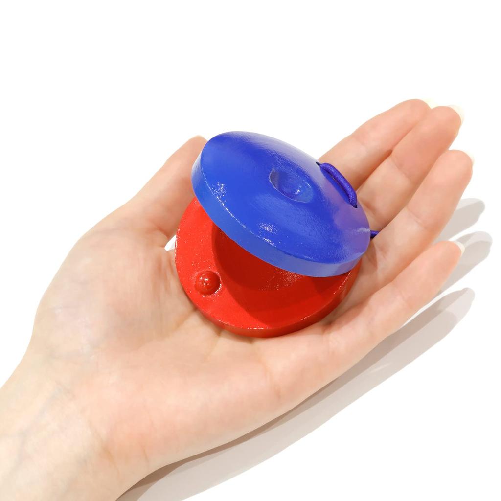 Kikutani Wooden Castanet CN-1 Blue Red Combination Color
