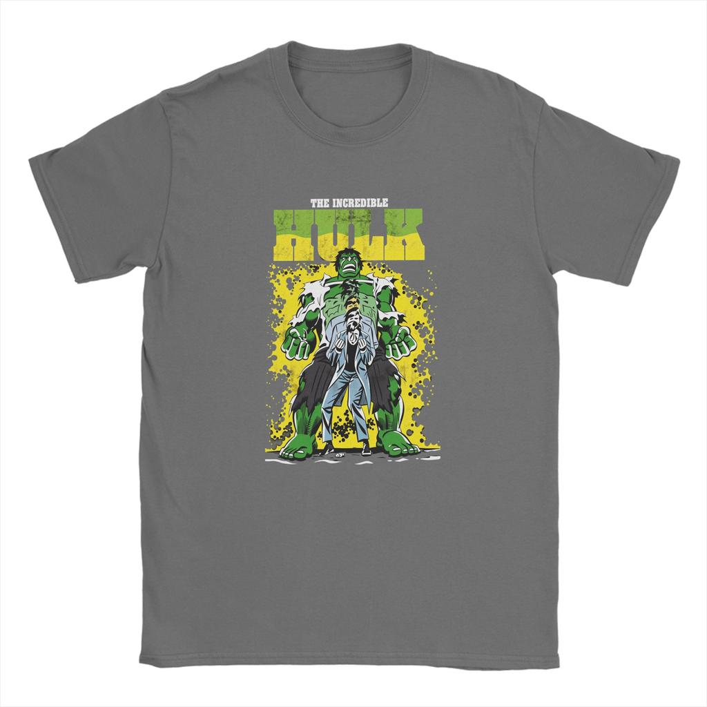 The Incredible Hulk TShirt Summer 100 Cotton TShirts For Adult Fashion Print Tshirt ShortSleeve Awesome Tops