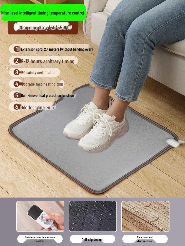 Электрическая грелка для ног: Офисный согревающий коврик для пола для женщин