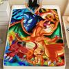 Charmander Muster Flanelldecke, Hohe Qualität, Bequem für Alle Jahreszeiten, Heimdekoration, Wärme und Komfort, Perfekt für Geschenke.