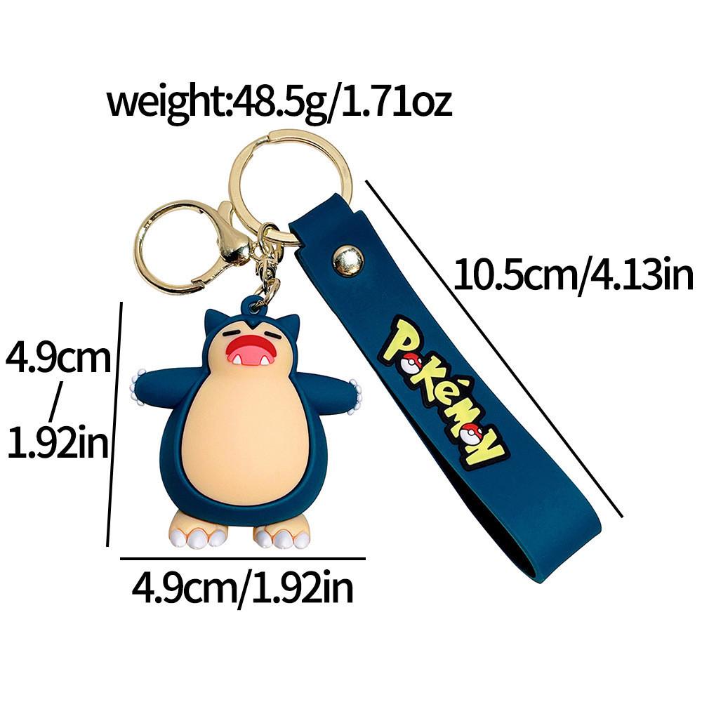 Adorable Pikachu Keychain Cute Psyduck Squirtle Figurine For Bags And Backpacks