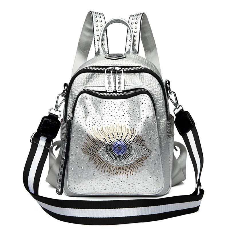 Women's New Style Fashionable Versatile Personalized High-end and Fashionable Large Capacity Dual-purpose Backpack