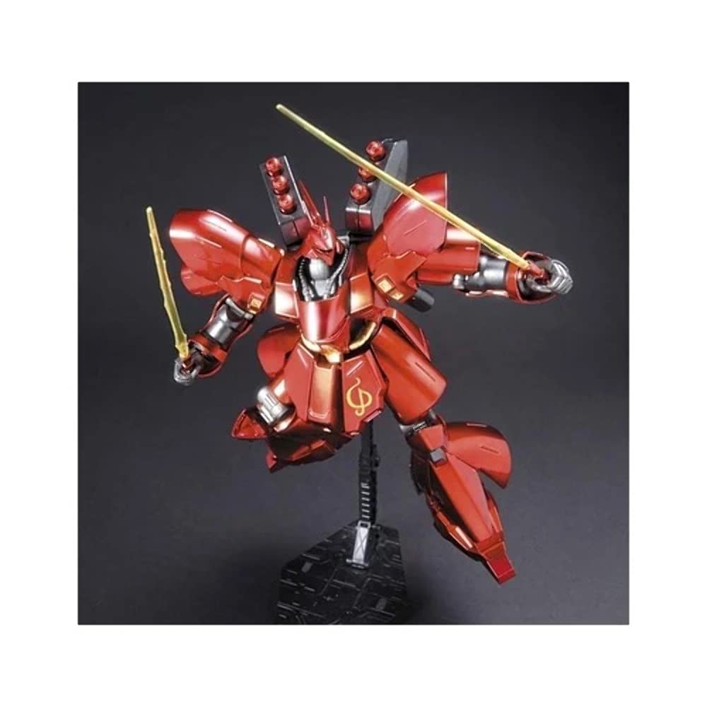 BANDAI SPIRITS HGUC Мобильный доспех Гандам Контратака Сазаби Металлическое покрытие Масштабная пластиковая модель Версия Чара. 1/144 с цветовой кодировкой