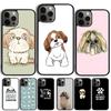 Мультяшная собака Ши-тцу Чехол-оболочка Для iPhone 17 Air 15 16 14 13 12 Pro Max 11 Pro Max Plus Чехол для телефона