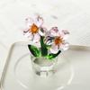 Clear Base Crystal Sunflower Ornament Handcraft Flowers Plants Collectible  Living Room
