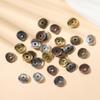 50/100pcs Alloy Antique Bronze Round Spacer Beads Charms For Diy Beaded Bracelets Necklace Jewelry Handmade Making Accessories