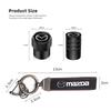 Car Wheel Tire Valve Stems Cap Auto Badge Keychain Suede Keyring For Mazda 2 6 3 CX5 CX80 CX70 CX90 MX30 CX60 CX50 CX30 BT50 e-T k1