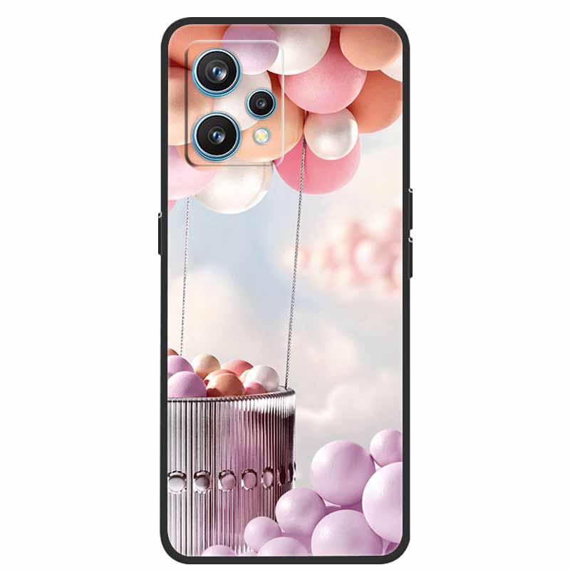 Чехол для Realme 9 RMX3521 Ударопрочный Мягкий силикон ТПУ Задняя крышка Для телефона Realme9 4G Чехлы Realme 9 6,4 дюйма Милый мультяшный чехол-сумка