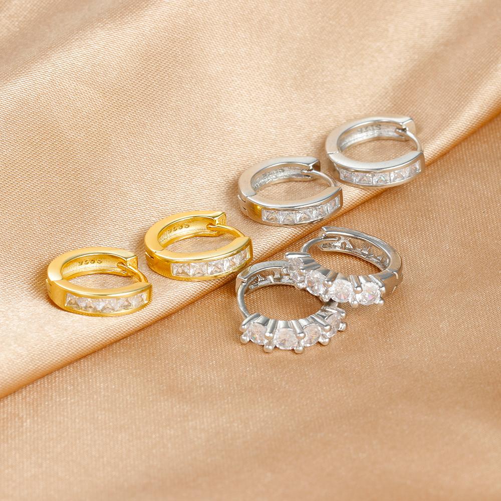 Новый дизайн Нержавеющая сталь циркон маленькие серьги-кольца для женщин Helix Tragus хрящ Conch Daith серьги-гвоздики для пирсинга ювелирные изделия
