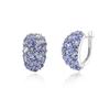 Luxury Precious Natural Blue Tanzanite Noble Design Earrings S925 Silver with Natural Gems Fine Jewelry Women Anniversary Gift