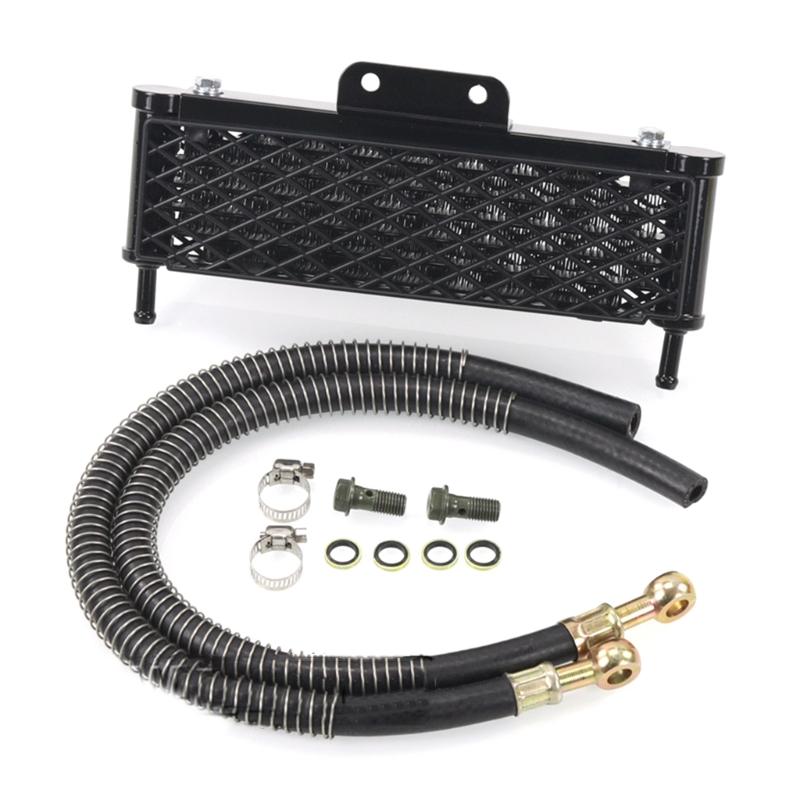 Бак охлаждающей воды Охладитель радиатора мотоцикла для квадроцикла ATV Питбайка 50cc-160cc Охлаждающий радиатор Интерфейс M8-M10