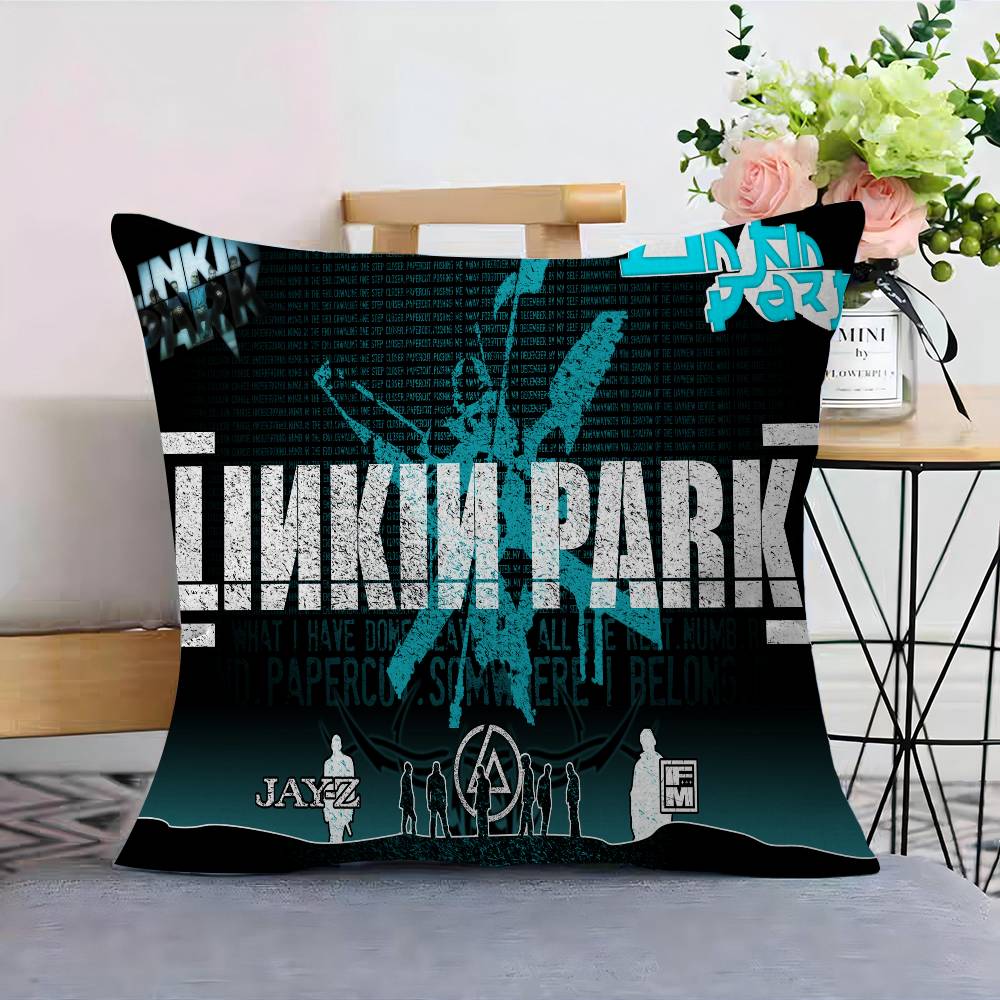 Rock Band L-Linkin Cool P-Park 45*45Cm Cushion Cover Pillow Cover Decor Pillowcase Home Pillowcase For Couch Pillow