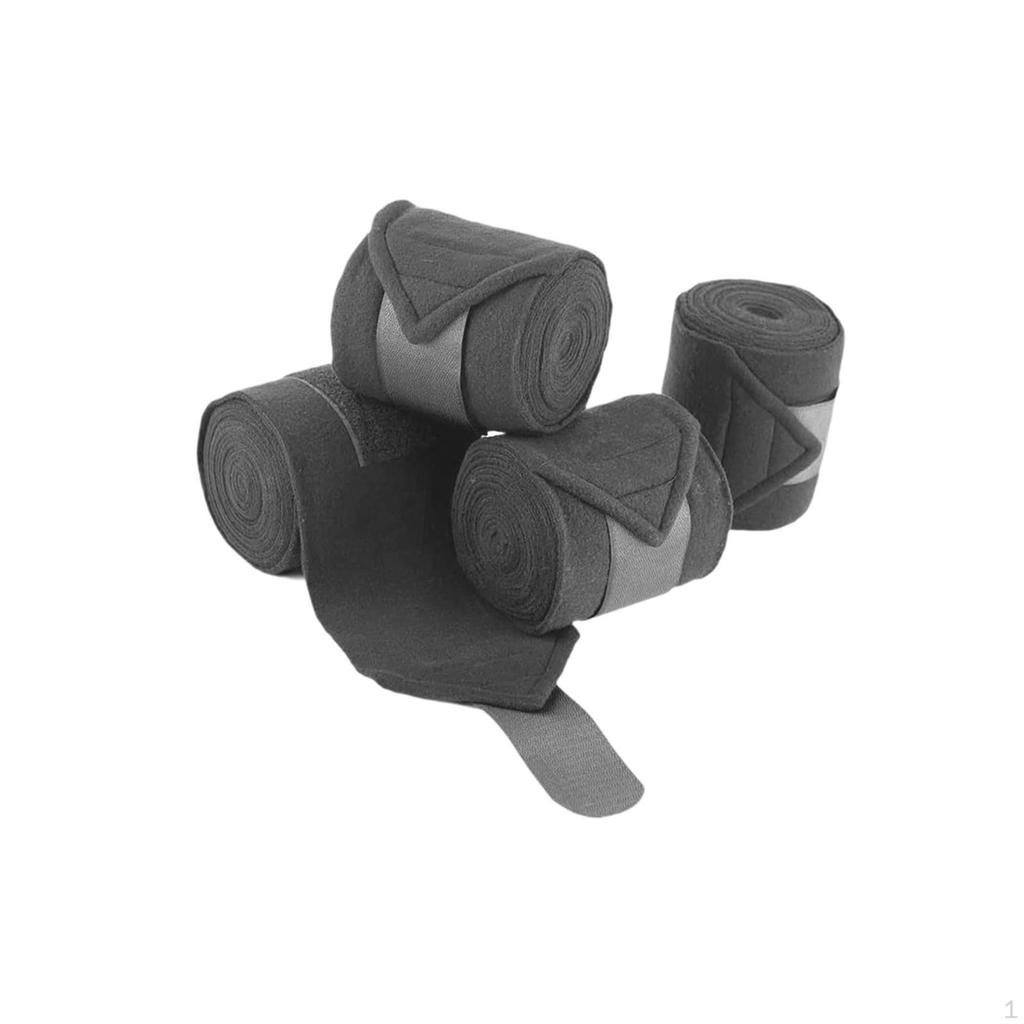 4 штуки Бинты для ног лошади Защитные ремни для верховой езды Троеборье