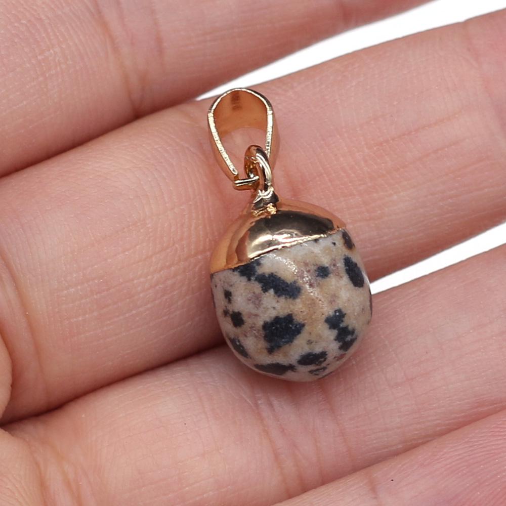 1 шт. в партии кулон из натурального камня Кристалл Розовый Кварц Аметист Лазурит Агат Подвески для изготовления ювелирных изделий DIY Ожерелье Серьги Аксессуары 13x18 мм
