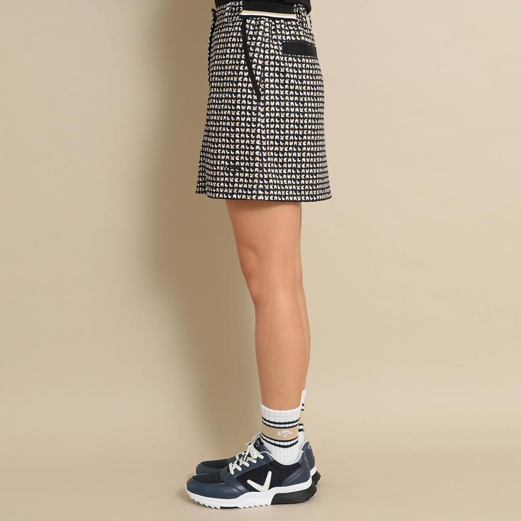 Callaway Skirt Print Cardboard Golf C24128204 SS Women's (Geometric Knit) / / 1010_Black
