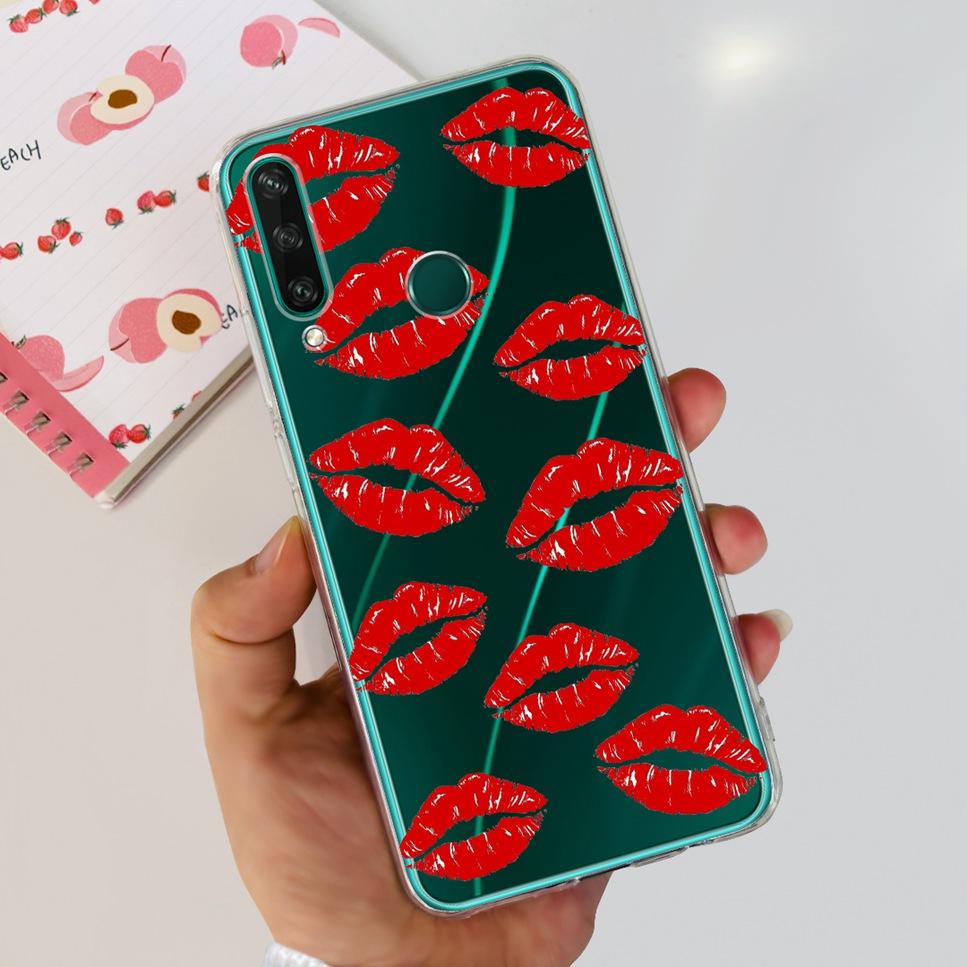 New Case For Huawei Y6p MED-LX9 Luxury Flower Love TPU Soft Silicone Back Cover For Huawei Y6p Y6P 2020 Bumper Phone Case Funda
