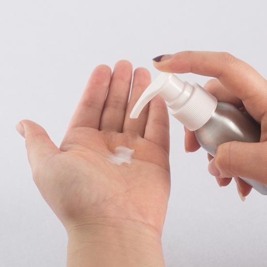 Контейнер с винтовым насосом для хранения лосьона для хранения алюминиевых бутылок на 40–250 мл, жидкое дезинфицирующее средство