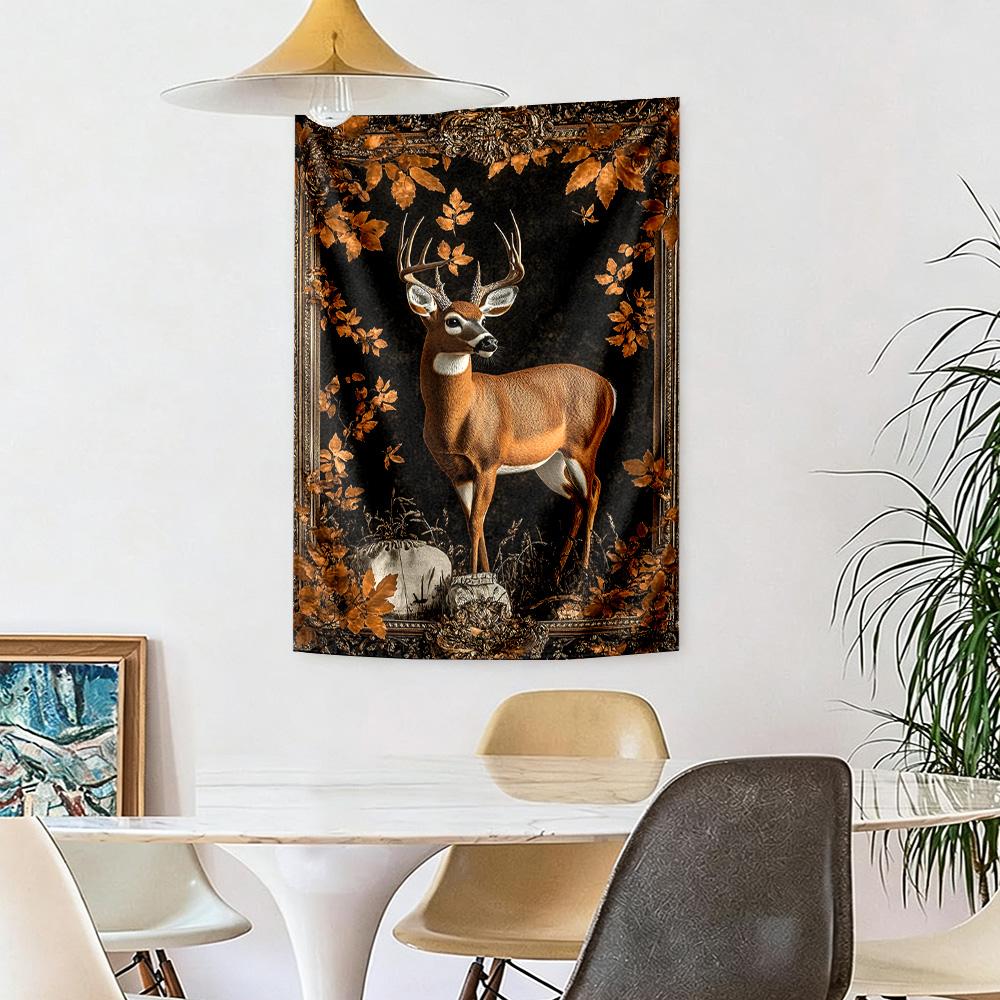 Deer Wall Decor Tapestry Art For Pet Memorial Birthdaywedding Party Backdrop Family Gift