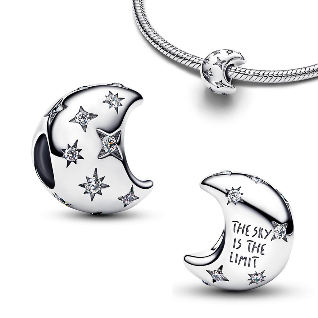 Trendy Copper Moon &Stars Charms Beads Earrings Rings Necklaces Fits Original Bracelets For Women Diy Jewelry Gifts