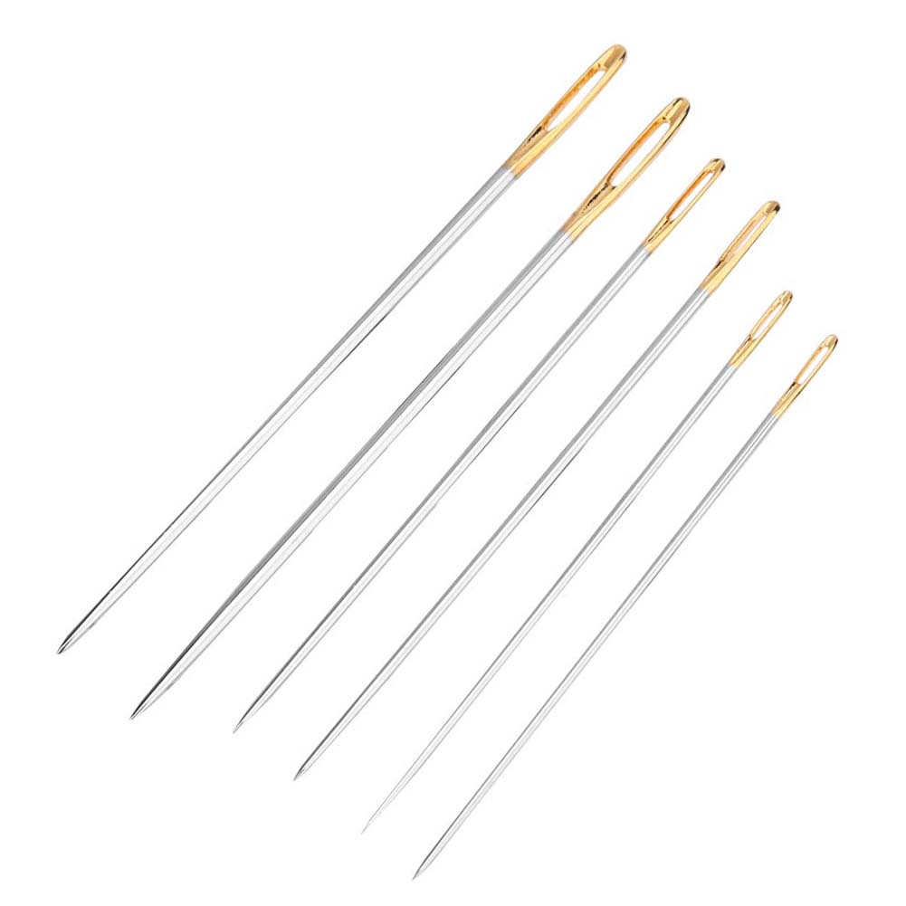 6 шт., 7/6,2/6,9 см, набор игл для ручного шитья, набор игл для домашнего ремонта одежды, набор игл для ручного вязания
