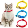 Fashion Pet Cats Collar Colorful Pattern Cute Bell Adjustable Collars For Cats Kitten DIY Ring Necklace Pet Accessories