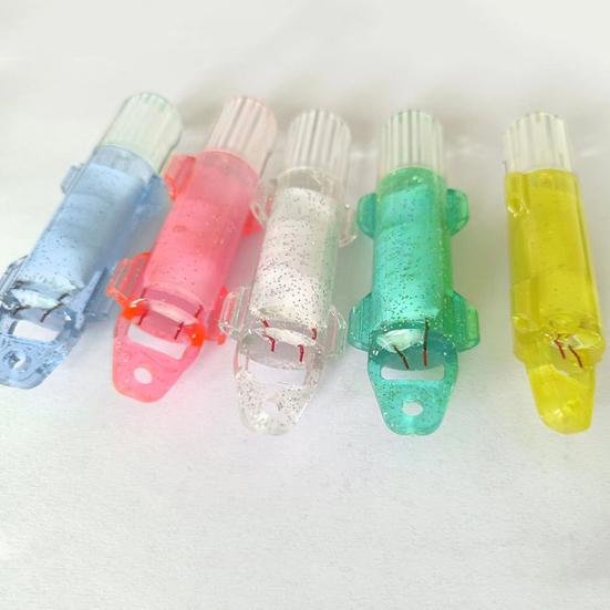 Водонепроницаемый портативный светодиодный фонарь на батарейках с высокой яркостью, погружной, для привлечения рыбы, мини, многоцветный, подводный, для привлечения рыбы