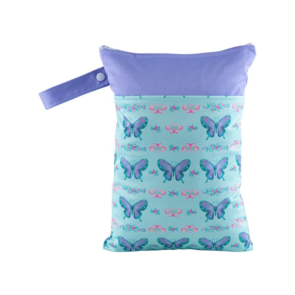 Водонепроницаемая сумка для хранения на молнии двойного назначения для влажного и сухого использования, милая сумка для хранения одежды