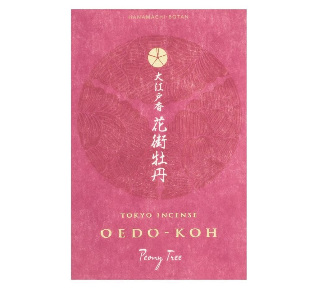 Nippon Kodo Oedo Благовония Flower Town Peony 60 палочек с подставкой для благовоний (Пион Ханамачи)